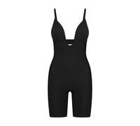 Bye Bra Sculpting Bodysuit Deep V, Lasergeschnittene Kanten, Silikonriemen, kabellose Cups, Shapewear für Frauen, mittlere Taille Shapewear, Sculpting Collection, Beige/Schwarz, S-Xxl, Schwarz , 38
