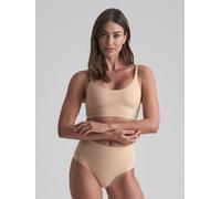 Bye Bra Invisible Mid Waist Slip, leichte Kontrolle, bequem, Shapewear für Frauen, weicher Stoff, leichte Shapewear, beige/schwarz/Hellbraun, S-XXL (M, Beige)