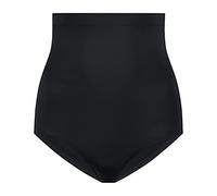 Bye Bra Unsichtbarer hoch sitzender Slip, Nahtlose Miederslip, leichtes Höschen zur Bauchkontrolle, geschmeidige Bequeme Formwäsche, Hautfarbe und Schwarz, S-XL (Schwarz, XXL)