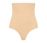 Bye Bra Unsichtbarer Tanga, hohe Taille, niedrige Kontrolle, kein Stich, Baumwollzwickel, leicht, beige/Hellbraun/schwarz, S-XXL (Beige, l)