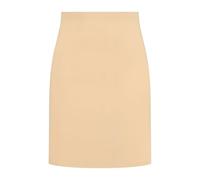Bye Bra Unsichtbarer Unterrock, Figurformender High Waist Unterrock, leichte Bauchkontrolle, Nahtlose Shapewear, schlankende Unterwäsche, Hautfarbe und Schwarz, S-XL