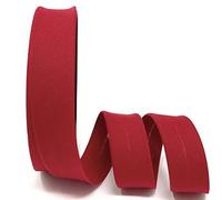 Byetsa Schrägband aus Baumwollmischgewebe, 30 mm, 25 m Rolle, Cardinal Red