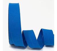 Byetsa Schrägband aus Baumwollmischgewebe, 30 mm, auf einer 25-m-Rolle, Azurblau