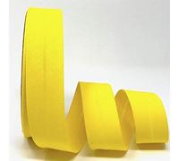 Byetsa Schrägband aus Baumwollmischgewebe, 30 mm, auf einer 25-m-Rolle, Gelb
