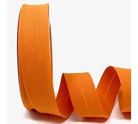 Byetsa Schrägband aus Baumwollmischgewebe, 30 mm, auf einer 25-m-Rolle, Orange
