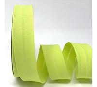 Byetsa Schrägband aus Baumwollmischgewebe, 30 mm, kiwi-grün, auf einer 25-m-Rolle