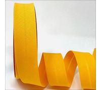 Byetsa Senffarbenes Schrägband aus Baumwollmischgewebe, 30 mm, auf einer 25-m-Rolle