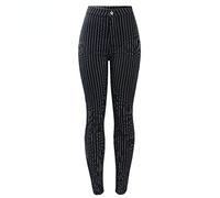 Bysonglezai Jeans Damen Hose Jeanshose Female Women Weiße Streifen Hohe Taille Schwarze Jeans Frau Neue Frühlingsdehnbare Röhrenhose Hose Für Frauen Jeans L Blau