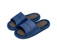 BYWXW Akupressur Massage Hausschuhe,Fussmassage Hausschuhe Plantar Fasciitis Massager Schuhe für Männer Frauen, Akupressur Fussmassagegerät mit noppen gegen Fersensporn(Size:EU 42/43,Color:Blau)