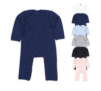 BZ13 Babybugz Baby Strampler Heather Grey Melange 3-6 Monate