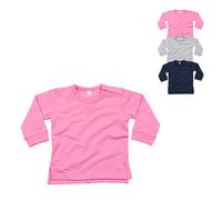 BZ31 Babybugz Baby langarmshirt Heather Grey Melange 12-18 Monate