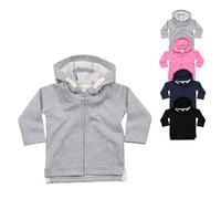 BZ32 Babybugz Baby Kapuzenpullover Hoodie Black 6-12 Monate