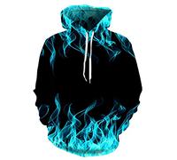 BZNOO Unisex 3D Druck Hoodie Flame Hoodie 3D Sweatshirt Männer Und Frauen Kapuze Lose Herbst Und Winter Mantel Street Clothing Jacke Hoodies
