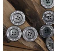 BZSDLD 20PCS12-28MM Schwarz Grau 4 Löcher Mantel/Pullover Knöpfe Harz Knopf Nähen Knöpfe Für Kleidung Mantel Knöpfe Große Flache Runde Knöpfe