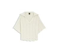 BOSS Pullover aus Baumwoll-Mix mit Strickstruktur in Wellenmuster - Style C_Fordeaux, 50559808 Natur S