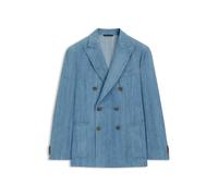 BOSS Blazer aus italienischer Baumwolle mit Spitzrevers - Style C-Hanry-DB-W-263F, 50566773 Hellblau 48