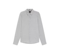 BOSS Regular-Fit Flanell-Hemd aus Baumwoll-Mix - Style C-LIAM-kent-C1-243, 50550666 Hellgrau S