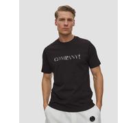 C.p. Company 30/1 Jersey Short Sleeve Chest Logo Herren-t-shirt In Schwarz 20cmts085a005100w-999 Schwarz M