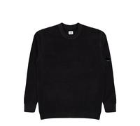 C.P. Company Chenille Cotton Lens Crewneck Schwarz in Größe 2XL