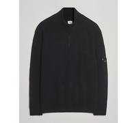 C.P. Company Knitted Lambswool Half-Zip Black Schwarz XL