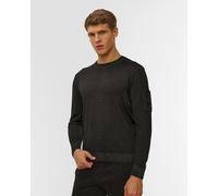 C.p. Company Merino Wool Crewneck Lens Sweater Herrenpullover In Schwarz 19cmkn024a003247f-999 Schwarz XL