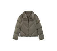 Steppjacke BOSS ORANGE "Padilena Premium Damenmode", Damen, Gr. 42, open grün 344, Web, Obermaterial: 100% Polyamid, unifarben, regular fit normal, elastischer Bund, Jacken, Regular Fit mit Stehkragen