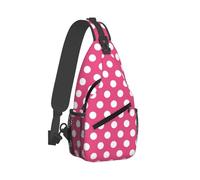 C-Sling-Tasche für Herren und Damen, Crossbody-Tasche, Brusttasche, Tagesrucksack, Sling-Rucksack für Reisen, Wandern, Hot Pink