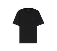 BOSS T-Shirt aus merzerisierter Baumwolle mit Double-B-Monogramm - Style C-Taut 01, 50555844 Schwarz XXL