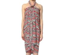 Ca. 50 Modelle Pareo Sarong Tuch Damen - Wickelrock Strand - Strandtuch dünn und blickdicht als Wickeltuch oder Umkleidehandtu,Wickelkleid damen Handarbeit aus Fair Trade Herstellung + Gratis Schnalle