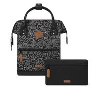 Tagesrucksack CABAIA "Small" Gr. B/H/T: 23 cm x 32 cm x 13 cm, blau (graublau) Rucksäcke Tagesrucksäcke Cityrucksack mit austauschbaren Vordertaschen (39063018-0)