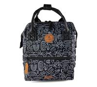 Tagesrucksack CABAIA "Small" Gr. B/H/T: 23 cm x 32 cm x 13 cm, blau (graublau) Rucksäcke Tagesrucksäcke Cityrucksack mit austauschbaren Vordertaschen (39063018-0)