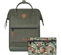 CABAIA Adventurer Busan Rucksack L mit Vortasche wechselbar kaki Grau