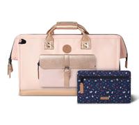 CABAIA - Reisetasche Duffle Adventurer Queretaro 40L - Handgepäck 45x30x29 cm - Wasserabweisend & Vegan - 2 Taschen - Schuhfach - Weekender & Sporttasche für Damen & Herren - Rosa