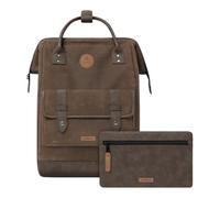 Cabaia Rucksack Adventurer Large Soyo mit zwei auswechselbaren Vortaschen Dunkelbraun