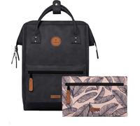 Cabaia Rucksack Adventurer Medium Le Havre mit zwei auswechselbaren Vortaschen Anthra