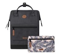 Cabaia Rucksack Adventurer Large Le Havre mit zwei auswechselbaren Vortaschen Anthra