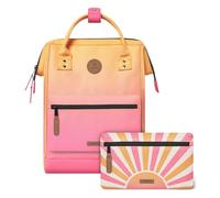 Cabaïa - Adventurer Rucksack Cabourg Medium 18L - Wasserabweisend - Laptopfach bis zu 13 Zoll - 2 Vordertaschen - vegan zertifiziert - Rucksack für Reisen und Arbeit, Damen & Herren - Rose