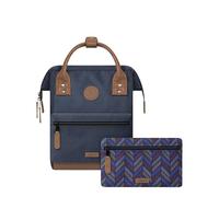 Cabaïa - Adventurer Rucksack Chicago Mini 10L - Wasserabweisend - Laptopfach bis zu 10,5 Zoll - 2 Vordertaschen - vegan zertifiziert - Rucksack für Reisen und Arbeit, Damen & Herren - Blau
