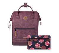 Cabaïa - Adventurer Rucksack Delhi Medium 18L - Wasserabweisend - Laptopfach bis zu 13 Zoll - 2 Vordertaschen - Vegan zertifiziert - Rucksack für Reisen und Arbeit, Damen & Herren - Rot