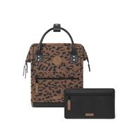 Cabaïa - Adventurer Rucksack Gaya Mini 10L - Wasserabweisend - Laptopfach bis zu 10,5 Zoll - 2 Vordertaschen - vegan zertifiziert - Rucksack für Reisen und Arbeit, Damen & Herren - Braun