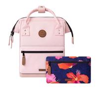 Cabaïa - Adventurer Rucksack Hanoi Mini 10L - Wasserabweisend - Laptopfach bis zu 10,5 Zoll - 2 Vordertaschen - vegan zertifiziert - Rucksack für Reisen und Arbeit, Damen & Herren - Rose