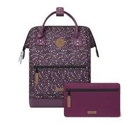 Cabaïa - Adventurer Rucksack Lausanne Medium 18L - Wasserabweisend - Laptopfach bis zu 13 Zoll - 2 Vordertaschen - vegan zertifiziert - Rucksack für Reisen und Arbeit, Damen & Herren - Violett