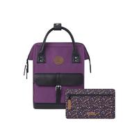 Cabaïa - Adventurer Rucksack Singapur Mini 10L - Wasserabweisend - Laptopfach bis zu 10,5 Zoll - 2 Vordertaschen - vegan zertifiziert - Rucksack für Reisen und Arbeit, Damen & Herren - Violett