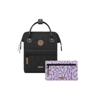 Cabaia Rucksack Adventurer Small Niamey mit zwei auswechselbaren Vortaschen Dunkelbraun