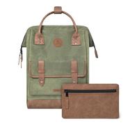 CABAIA Rucksack Adventurer Unisex gewachste Baumwolle Nicosia Green Gr. M