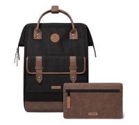 Cabaia Rucksack Adventurer Large Trogir mit zwei auswechselbaren Vortaschen Schwarz