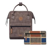 CABAIA Rucksack Adventurer – veganes Nubuk – S Papeete Braun