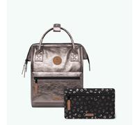 Cabaïa - Adventurer Rucksack Louisville Small 10L - Wasserabweisend - Laptopfach bis zu 10,5 Zoll - 2 Vordertaschen - vegan zertifiziert - Rucksack für Reisen und Arbeit, Damen & Herren - Braun
