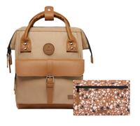 Cabaïa Rucksack Adventurer Kuala Lumpur Mini 10L – wasserabweisend, Laptopfach 10,5 Zoll – Beige