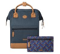 CABAIA - CABAIA CHICAGO Adventurer Rucksack M Navy Brown Blau